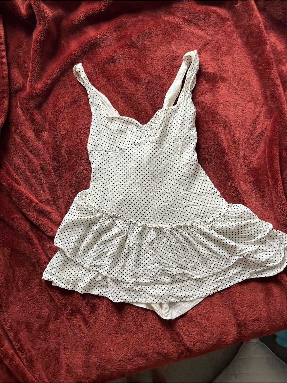 Princess Polly Polka Dot Ruffled Sleep Romper